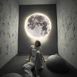 Wall Lamp Modern LED Moon Indoor Lighting For Bedroom Living Hall Room HOME Decoration Fixture Lights Decorate Lusters Lamps230V