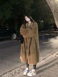 Women's Fur Environmental Protection Mink Velvet Over-the-knee Coat Women 2023 Winter Loose Thickened In The Long Faux