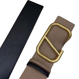 Valenti No Belt Designer Top Quality Women's Two-layer Leather Belt V-shaped Buckle With Skirt Windbreaker Simple Decoration Waist Closure Waist Belt Width 7.0cm