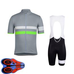 RAPHA Team Breathable Mens cycling Short Sleeve Jersey Bib Shorts Set Summer Road Racing Clothing Outdoor Bicycle Uniform Sports S2762