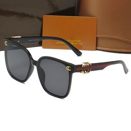 High Quality Designer Man Sunglasses Classic Goggle Woman Sun Glasses Portrait Eyeglasses 6 Colors with Original Box