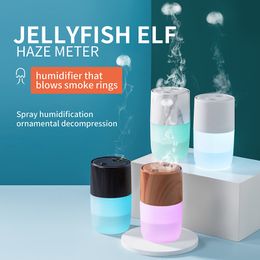 Other Home Garden Wireless Air Humidifier Jellyfish Portbale Aroma Diffuser 1200mAh Battery Rechargeable Umidificador Essential Oil Humidificador 230422