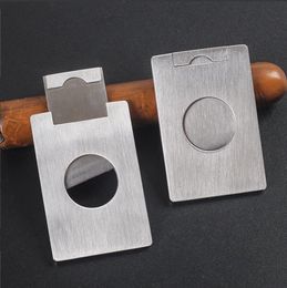 Smoking Pipes Portable, compact, sharp stainless steel single blade square cigar cutting tool for cigar accessories
