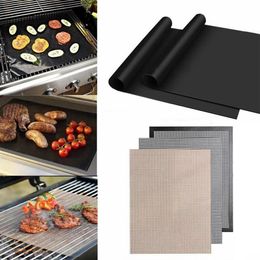 Tools & Accessories 3 1Pcs Non-Stick Barbecue Grilling Mats High Temperature Bbq Baking Mat Cooking Sheet Easily Cleaned Meshes To279N