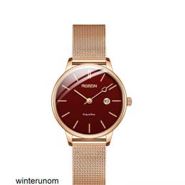 Rosdn Import Watches Rosdn Couple Watch a Pair of Waterproof Calendar Quartz Watch Singleminded Mens and Womens Watch Heartbeat Pointer Watch 3713l Redfaced Br HBVH