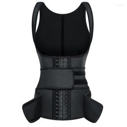 Women's Shapers Women Waist Trainer Latex Sports Body Shaper Postpartum Abdominal Fat Corset Tighten Shaping Vest Double Waistband Sweat