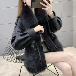 Women's Fur 2023 Winter Jacket Imitation Coat Fashion Outerwear Youth Clothing One Piece Women