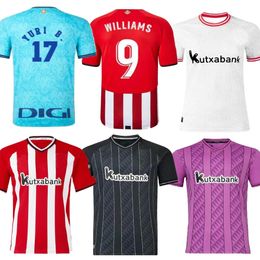 2023 2024 Bilbao 23 24 Club Soccer Jerseys Athletic ADURIZ VENCEDOR WILLIAMS MUNIAIN I.MARTINEZ BERENGUER ANDER HERRERA SIMON football men kit shirt