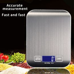 Measuring Tools Rechargeable stainless steel electronic scales kitchen electronic scales home food scales small Gramme scale baking kitchen scales 230422