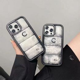 Fashion Designer Down Coat iPhone Case For iPhone 11 12 13 14 15 Plus Pro Max Iphone Case Goose Puffy