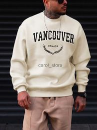 Men's Hoodies Sweatshirts Vancouver Canada Leaf Design Mens Tops Autumn New Clothes Street Style Casual Sweatshirts Fashion Hip Hop Male Sportswear J231213