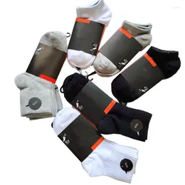 Women Socks 5pairs OEM Cotton Mens Sport Crew High Quality Wholesale Unisex Custom Logo Jacquard Men