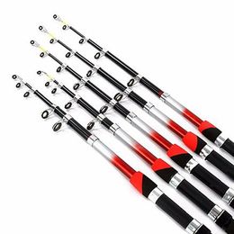 2019 Professional Telescopic Fishing Rod Glass Fiber Fishing Pole Fishing Spinning Rod fishingrod fishingaccessorie Glass seafishi201N