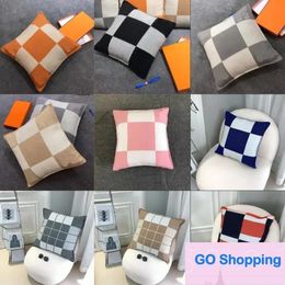 Simple Striped Pillow Living Room Sofa Cushion Cover Car and Office Waist Support Cushion Afternoon Nap Pillow Bed Head Backrest Cushion Pillow factory outlet