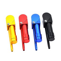 Smoking Pipes Aluminum Tobacco Pipe Vaporizer Portable Metal Timate Tool Herb Oil Den Bowl Hand Drop Delivery Home Garden Household Dhgqj