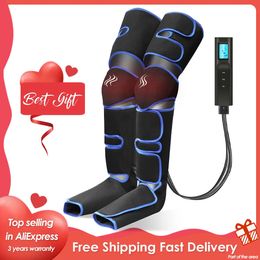 Leg Massagers 360° Foot air pressure leg massager promotes blood circulation body massager muscle relaxation lymphatic drainage device 231122