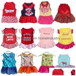 Dog Apparel Dog Dresses For Small Dogs Cute Girl Female Dress Mommy Puppy Shirt Skirt Doggie Pet Summer Clothes Apparel And Cats 12 Co Dhure