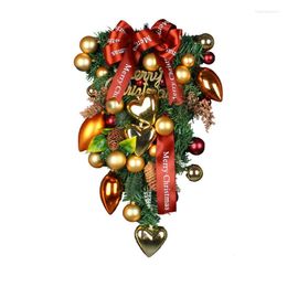 Decorative Flowers Christmas Decorations Wreath Year Branches Red Berries Pinecones Butterflies Ligation Est