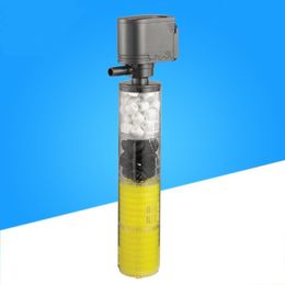 Filtration Heating Fish Tank Quiet 3 Stages Aquarium Filter Submersible Internal with Water Pump Power for 230422