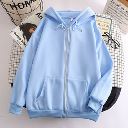 Men's Jackets Mens Comfort Jackets Solid Hoodie Sweatshirts Y2K Casual Harajuku Zip Winter Tops Unisex Versatile Streetwear 230422