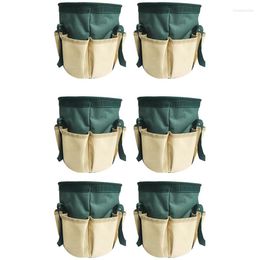 Storage Bags 6 PCS Garden Leaves Bag Life Debris Organiser Pruning Kit (Green)