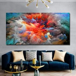 Posters And Prints Wall Art Colourful Abstract Picture Canvas Painting Wall Pictures For Living Room Decoration Unframed302J