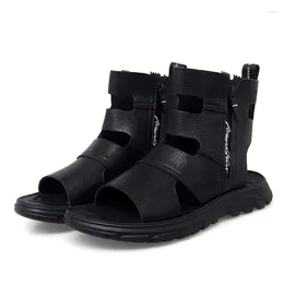 Sandals Male Fashion Breathable Roman 2023 Arrival Men's Hollow Out High Top Summer Men Beach Non-Slip Walking Shoes