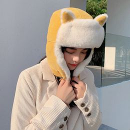 BeanieSkull Caps Lei Feng hat female Korean version cute autumn and winter cycling windproof baby cold warm cotton 231122