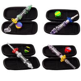 Headshop214 CSYC NC015 Dab Rig Glass Bong Spill-Proof Smoking Pipe Bag Set 10mm 14mm Quartz Ceramic Nail Dabber Tool Silicon Jar Case In-Line Perc Bubbler Pipes Bongs