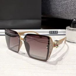 New Classic Polarised Sunglasses Women Designer Luxury Brand Alloy Metal Polaroid Tempered Glass Lens Retro Glasses Sun Glasses 01