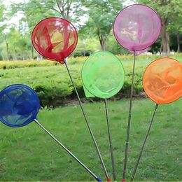 1PC Fishing Net For Kids Retractable Butterfly Insect Fish Flapping Catch Net Multifunctional Toys Stainless Steel254f