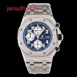 Ap Swiss Luxury Watch Epic Royal Oak Offshore Series Titanium Metal Automatic Mechanical Watch Mens Watch 26170ti Blue Face Luxury Mens Watch 26170ti Blue Face Three