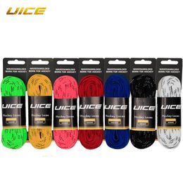 Sports Gloves Ice Hockey Skate Laces 84 96 108 120inch Dual Layer Braid Reinforced Waxed Tip Design Shoe Lacer Accessories 231122