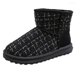 Boots Fujeak Fashion Padded Warm Winter Anti-slip Lightweight Snow Big Size Casual Women's Shoes Outdoor Walking