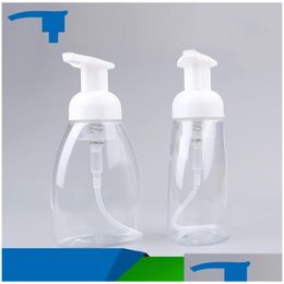 Storage Bottles Jars 250Ml Empty Bottle Pet Plastic Cleansing Cream Mousse Transparent Press Hand Sanitizer Wear Resistant Strong Dhbjo