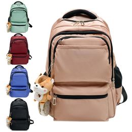 School Bags Unisex Teenager Backpack Students Schoolbag College Shoulders Bag Junior High Backpacks Girls Boys Travel Large