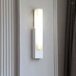 Wall Lamp Modern Style Marble Design LED For Living Room Bedroom Bathroom Bedside Aisle Black Indoor Decorative Light Fixtures