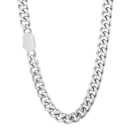 Mens Necklace Miami Cuban Chain Stainless Steel Curb Link Chains Necklaces For Male Women Boys Girl Holiday Gifts Fashion Classic Chain Design 8mm Wide 24inch