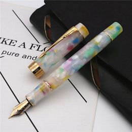 Fountain Pens Jinhao high quality Fountain Pen EF nib Century 100 Elegant magic color Smooth fine tip 230421