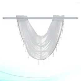 Curtain Sheer Window Voile Drape Half For Bedroom Living Room 80x60cm