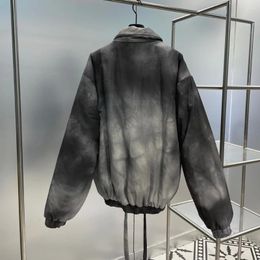 Men's Jackets High-end Original Design Tie-dye Jacket Women's Fashion High Quality Luxury Cotton Coat