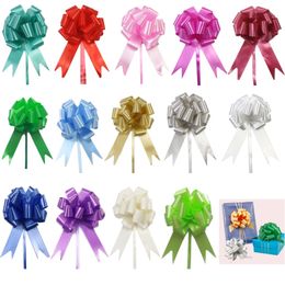 Other Event Party Supplies 10Pcs Large Ribbon Pull Bows Gift Knot Bow with Decor 230421