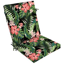 Cushion/Decorative Pillow Better Homes Gardens 44" x 21" Black Tropical Rectangle Outdoor Chair Cushion 1 Piece 231122