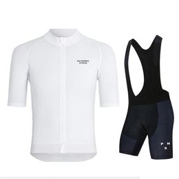 Cycling Jersey Sets PAS NORMAL STUDIOS Brand White PNS Summer Men's Sports Short Sleeve Shirt Mountain Bike Wear Ciclism 2209273P