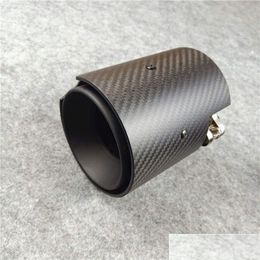 Muffler 1 Pcs For M2 M3 M4 M Performance Carbon Exhaust Pipe Matte Stainless Steel Car Rear Tips Drop Delivery Mobiles Motorcycles P Dhhur