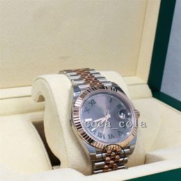 2023 Counter quality watch Jubilee 18K Everose Gold SS Roman Dial Watch Automatic Mechanical Bracelet Men's Watches waterpro179s