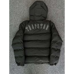 Giacca Trapstar Moda Uomo Piumino Trapstar nero Irongate Cappuccio staccabile Etter Felpa con cappuccio ricamata Calore invernale Cappotti da uomo Giacche 6646