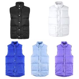 New Glacier Series Designer Puffer Vest Waistcoat Winter Down Vests Unisex Couple Bodywarmer Woman Mans Jacket Sleeveless Outdoor Warm Goose