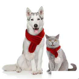 Dog Apparel Pet Clothes Appare 2021 Merry Christmas Gift Dress Winter Warm Clothe Cat Clothing Funny Santa Pets Decorat Drop Delivery Dhk9Z