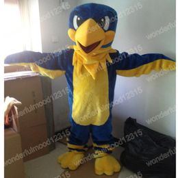 Performance blue eagle Mascot Costumes Cartoon Carnival Hallowen Stage Performance Unisex Fancy Games Outfit Holiday Outdoor Advertising Outfit Suit